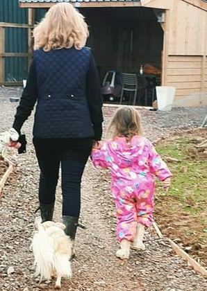 Walking our dog